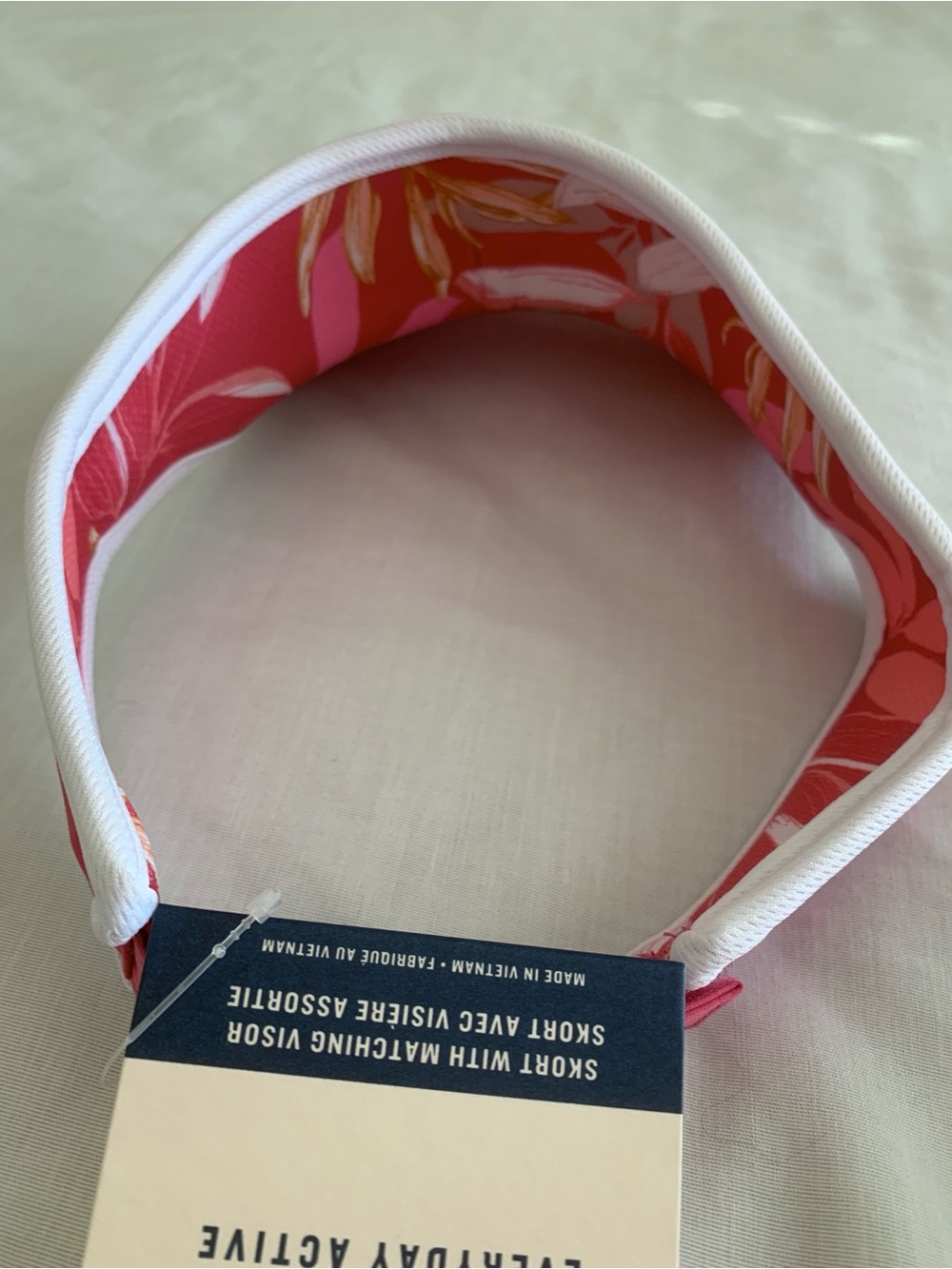 Tommy Bahama Everyday Active Pink Tropical Skort Matching Visor Set S NWT - Picture 11 of 12
